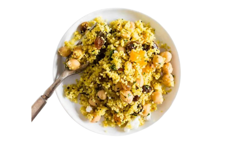 Couscous de curry dulce con seitan<div>Plato preparado</div>