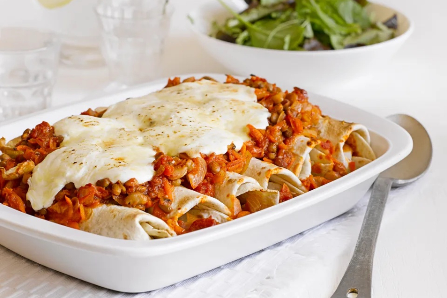 Enchiladas de garbanzos